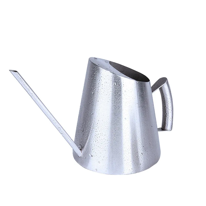 1.5L stainless steel watering flower bottle fine mouth drip flower pot watering cane long mouth succulent plant watering device