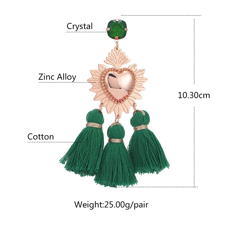 Sehuoran Tassel Earrings For Woman Brincos Are Big Earrings Long Pendients Boho Wedding Earrings Fashion Jewelry Oorbellen Gifts