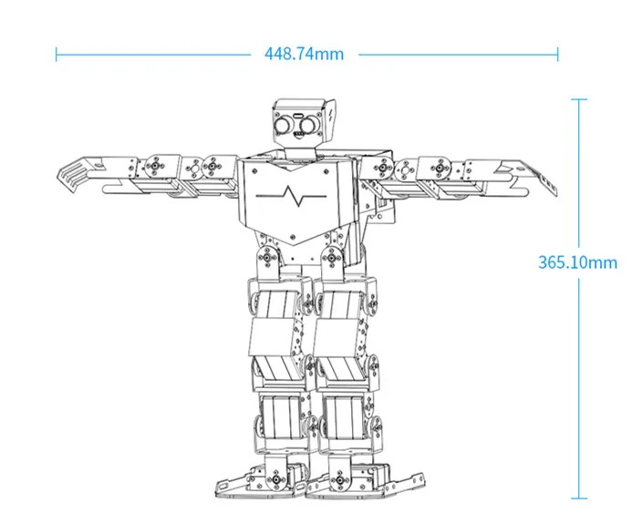 LOBOT H3P 17DOF Humanoid robot condary Development Kit/RoboSoul H3P/совместимый с Arduino Программирование с открытым исходным кодом