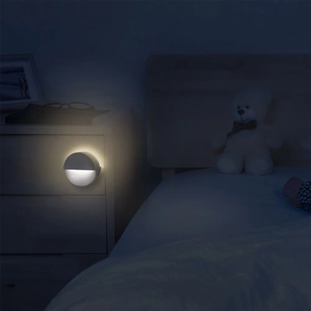 100% Xiaomi Mijia Bluetooth ночной Светильник СВЕТОДИОДНЫЙ индукционный умный инфракрасный