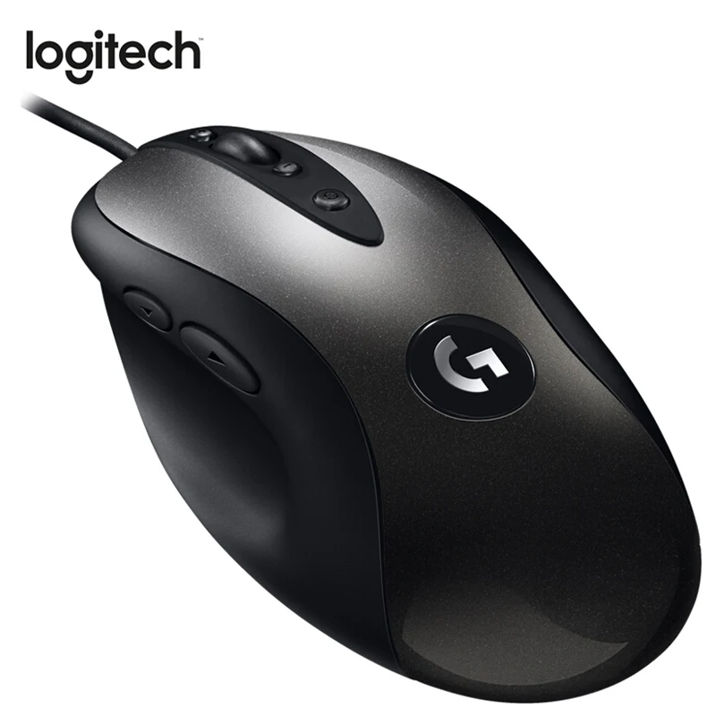 Günstige Logitech Maus MX518 Legendären Gaming Maus mit 16K DPI HERO Motor Verdrahtete Maus Legende Reborn für Fieber Ebene Maus gamer