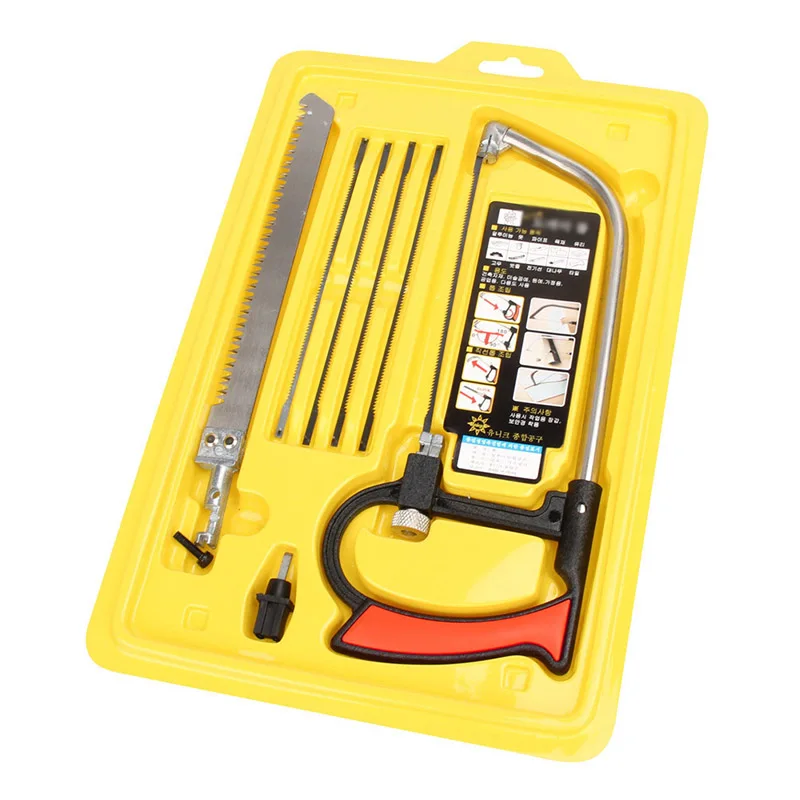 

Multi Purpose Hobby Tool 8 in 1 Mental Magic Saw Hacksaw DIY Hand Saw for Woodworking Saws Set Kit JA55