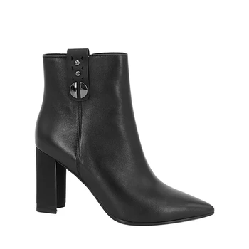 

SOPHITINA Women's Boots Quality Sheepskin Sexy Pointed Toe Winter Shoes Genuine Leather High Heel Fashion Warm Ankle Boots BA28