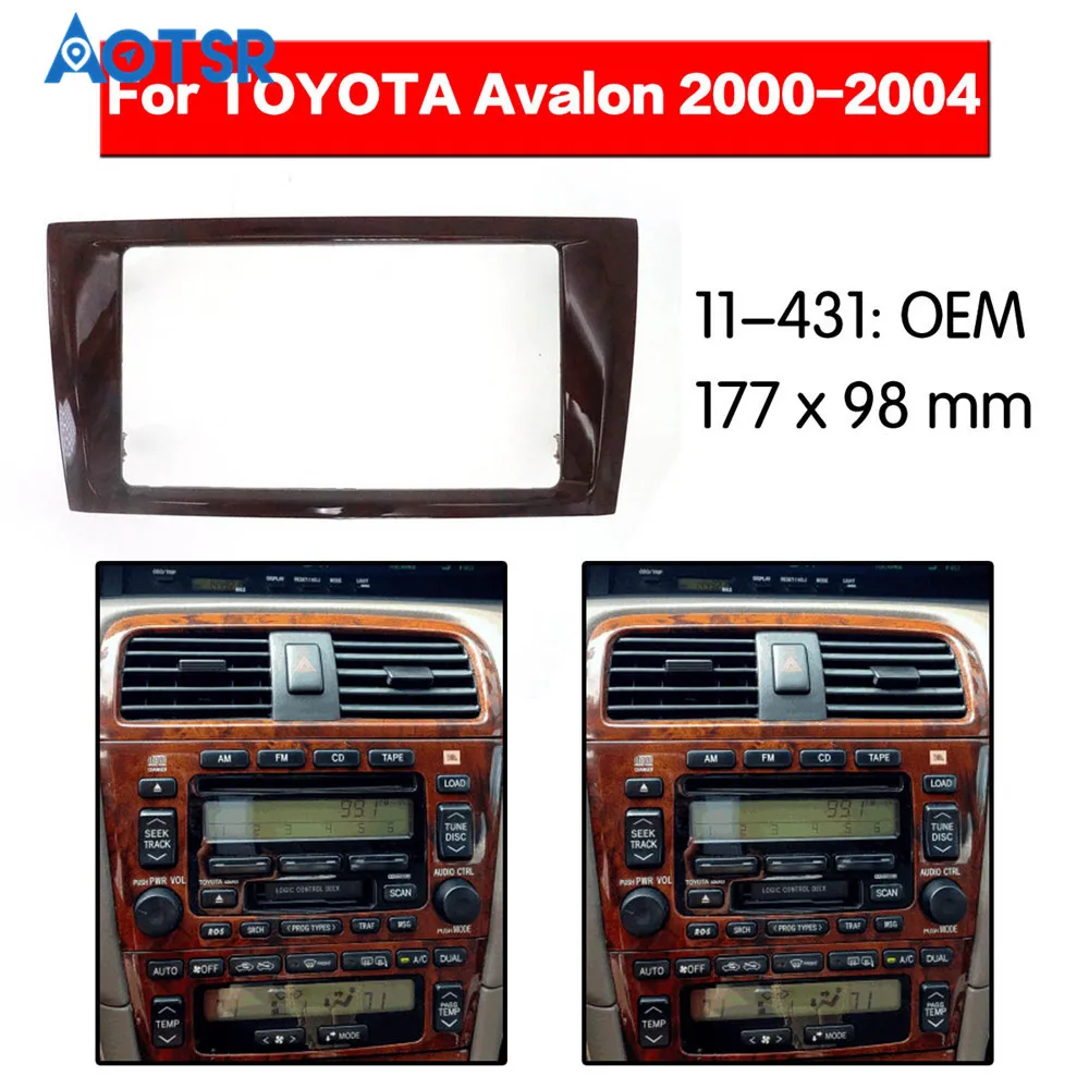 

2 din Radio Fascia for TOYOTA Avalon 2000-2004 Stereo Audio Panel Mount Installation Dash Kit Frame Adapter Trim GPS DVD Dash