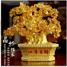 Счастливое дерево ручной бонсай. Кристалл цитрина A1