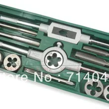 Ручной Нитки ing m6~ M12 нажмите штампа, метрика умирает Нитки Tap Набор инструментов, 12 шт. комплект