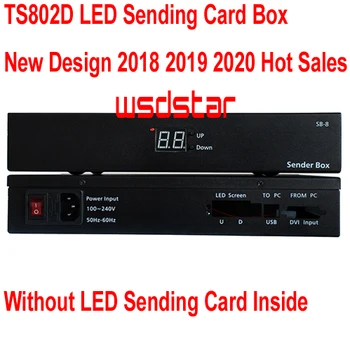 

TS802D TS802 LED Sending Card Box New Design Hot Sales Without LED Sending Card Inside Support brightness adjust 3pcs/lot