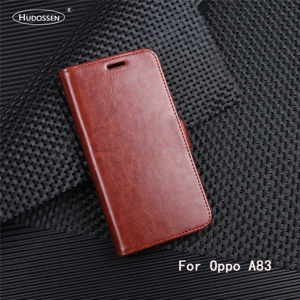 HUDOSSEN For Oppo A83 Case Luxury Flip PU Leather Coque A 83 Book Style Stand Wallet Cover | Мобильные телефоны и