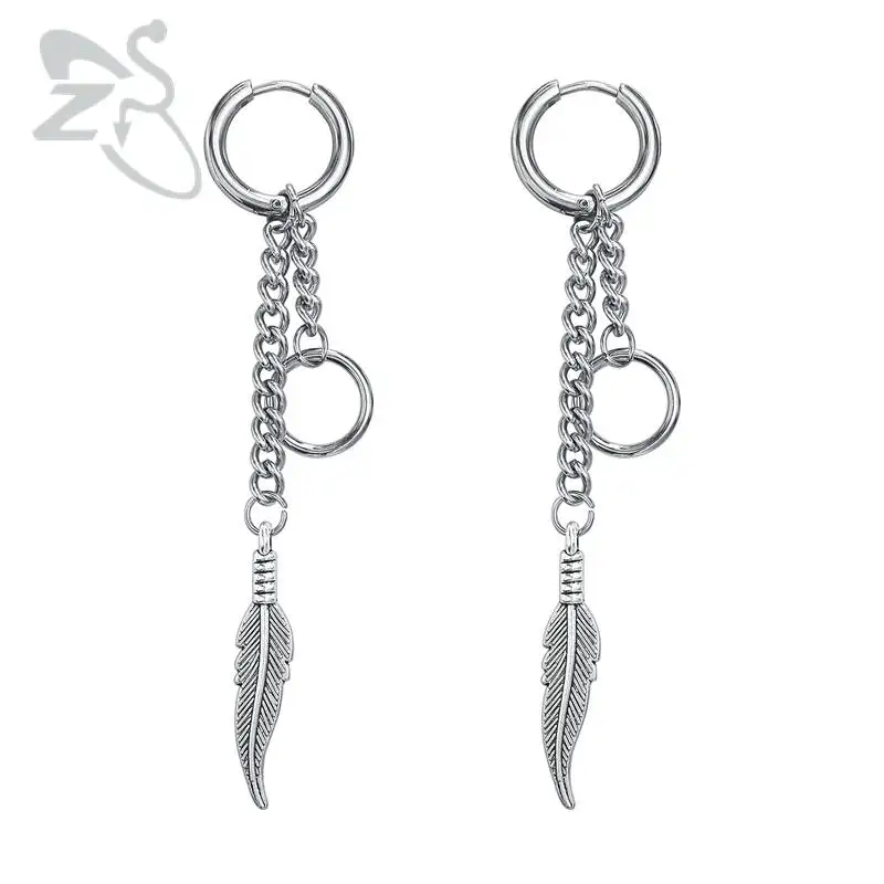 Корейские серьги ZS из нержавеющей стали Suga мужские и женские Висячие подвески с