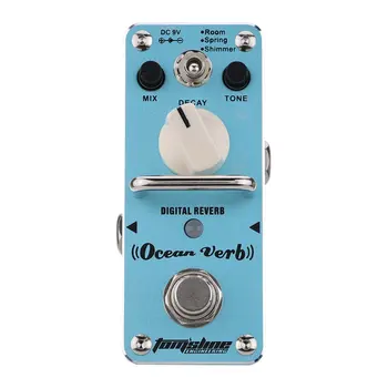 

New Engineering AOV-3 Ocean Verb Digital Reverb Electric Guitar Effect Pedal Mini Single Effect with True Bypass