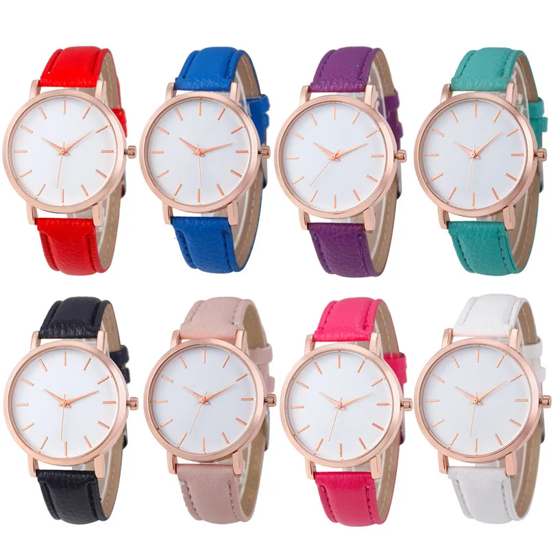 

Women Fashion Watches Leather Alloy Analog Quartz Wrist Watch High Qulity Relogio Feminino Gift Lady Dress Wholesale M 2