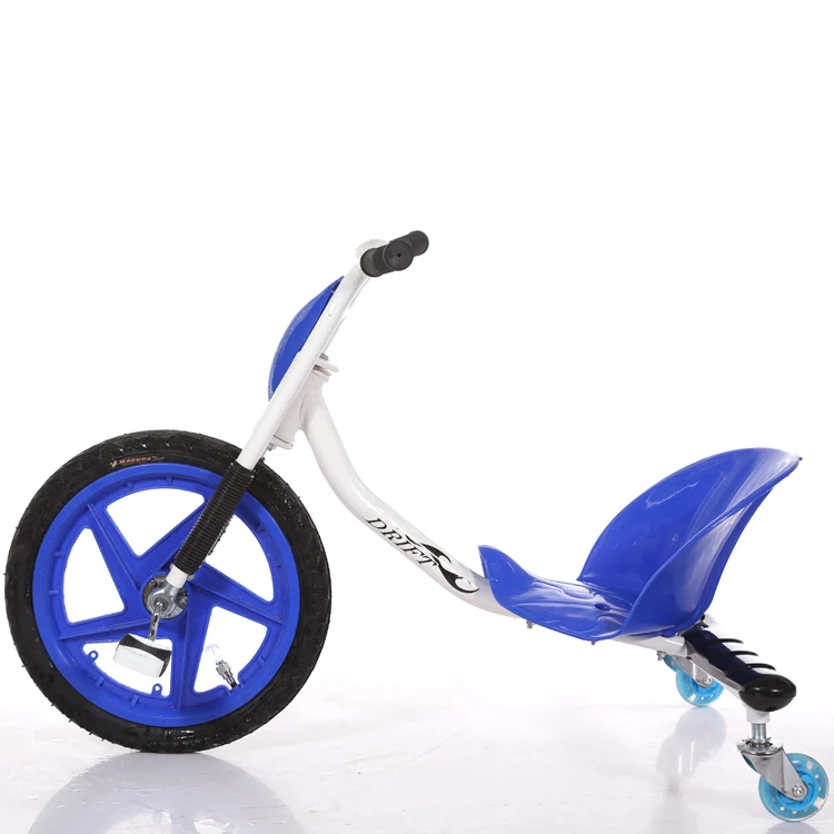 Дрифт балансировочный автомобиль три колеса дети катаются на машине игрушки для детей Мальчики 3 колеса велосипед автомобиль для детей кататься на мощных колесах - Цвет: Синий