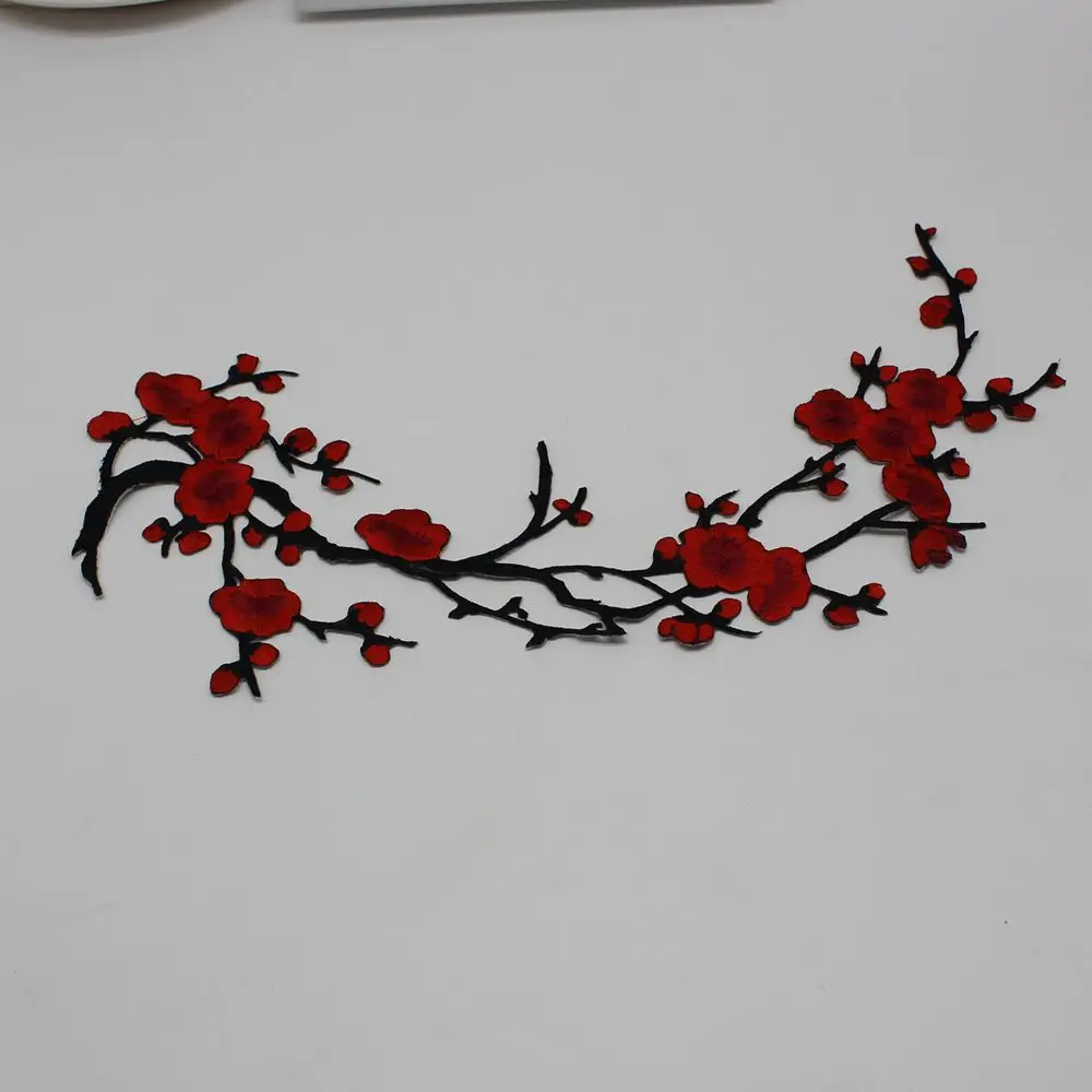 Buy 1 new plum flower decals embroidery fabric