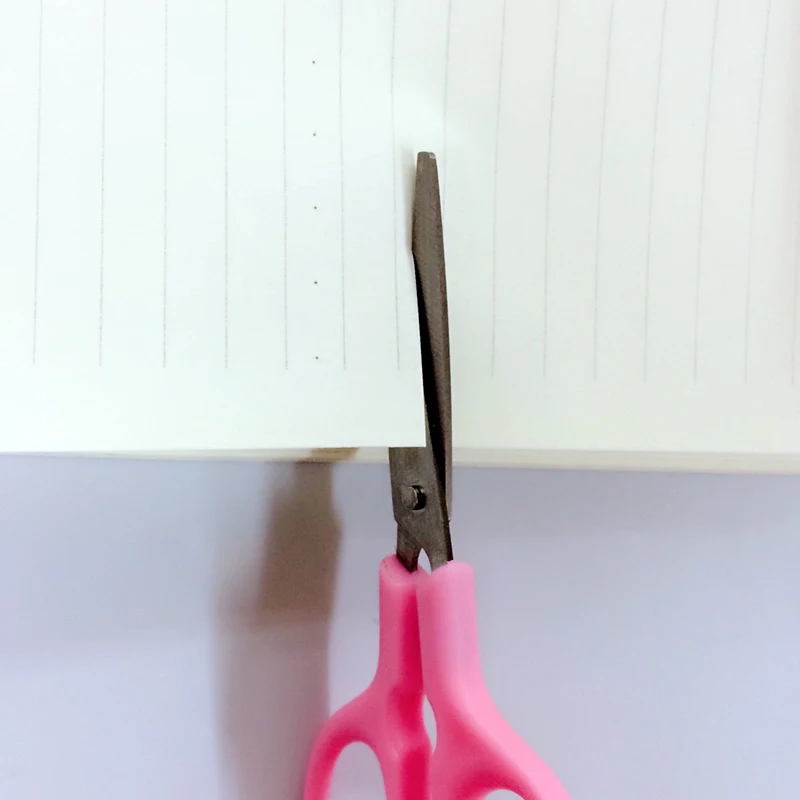 1X свежий милый карамельный цвет ножницы бумага резка книги по искусству Офис Школа питания с кепки канцелярские DIY инструмент