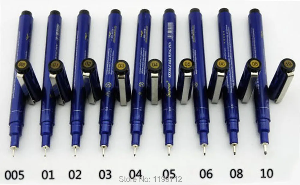 XP 12 шт./кор. иглы чертежная ручка 08/0,8 мм, набор ручек для набросков