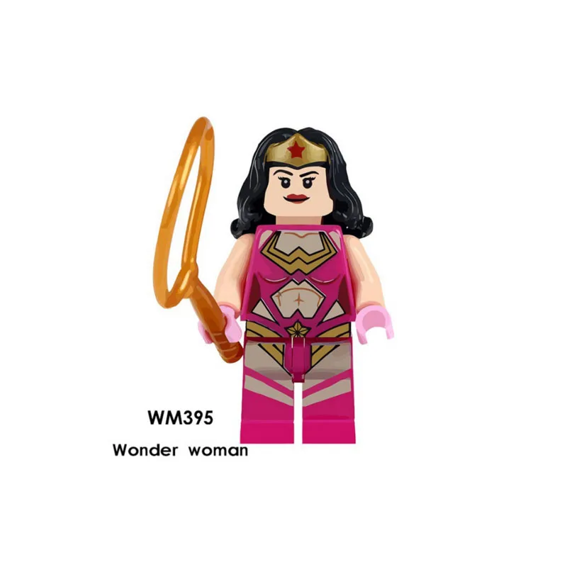 

Single Sale Super Heroes Star Wars 395 wonder woman Mini Building Blocks Figure Bricks Toys kids gifts Compatible Legoed Ninjaed