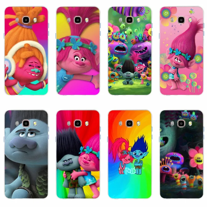 

likable Trolls Poppy Summer flower Pink TPU 2018 Phone Case for Samsung Galaxy S6 S6edge S6Plus A7 S7edge S8 S9 A5 J5 2016