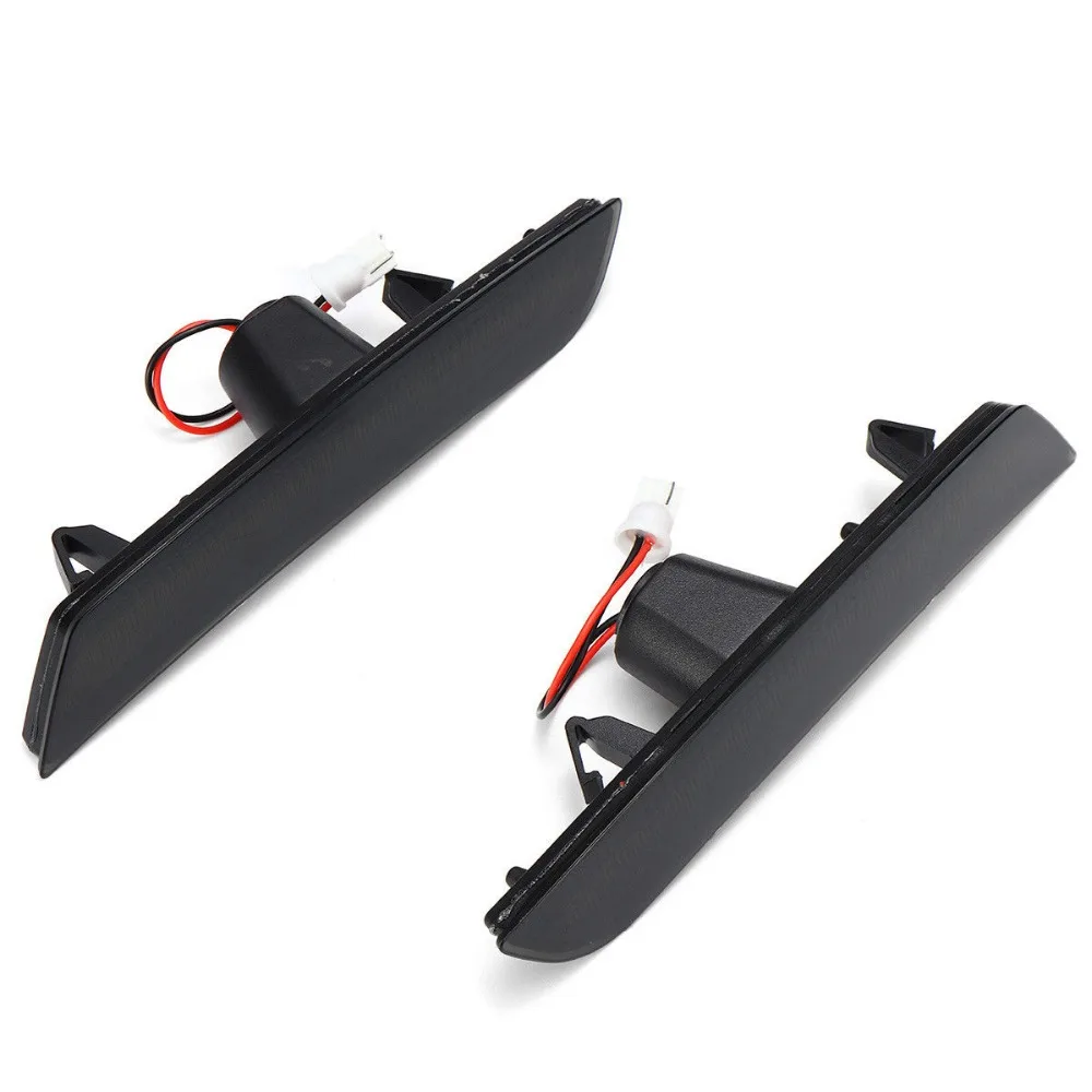 

2x Smoke Lens Amber LED Front Rear Side Marker Lamp Turn Signal Parking Running Stop Light 12V For Chevrolet Camaro 2016-2018