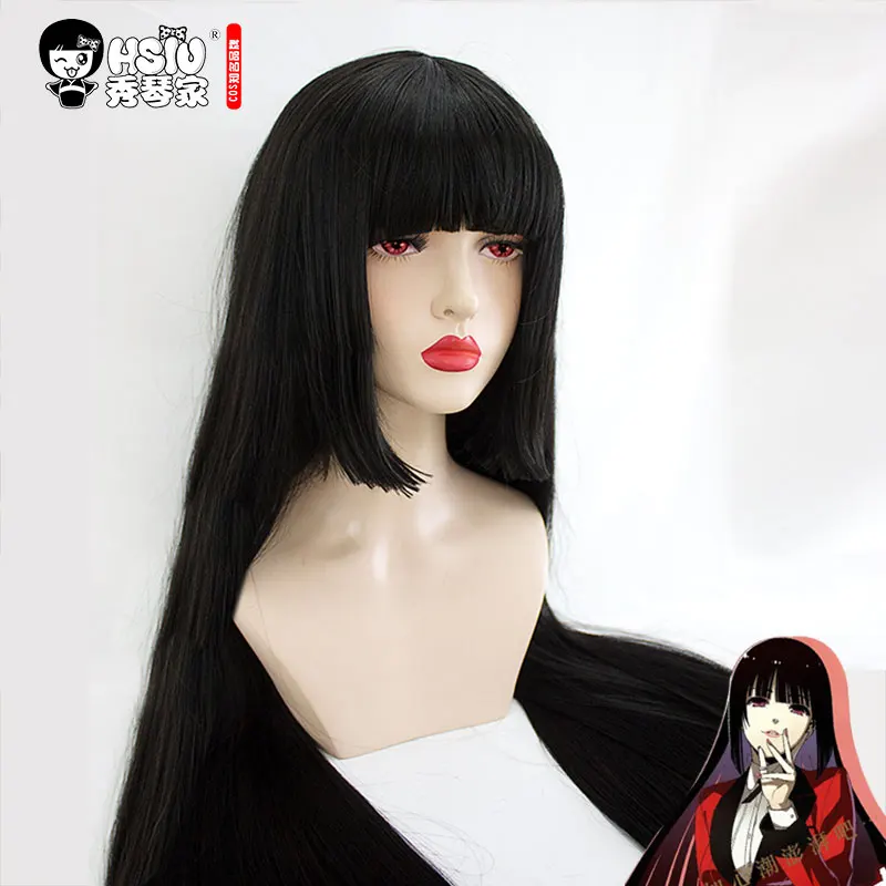 HSIU yumeko jabami косплэй парик kakegurui костюм играть Искусственные парики костюмы на Хэллоуин волос высокое качество