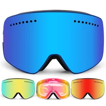 Onedoyee Профессиональный Лыжный Спорт очки UV400 с двойными линзами Для мужчин Для женщин для катания на сноуборде Лыжный Спорт очки Анти-туман снежные очки подарок маска для лица