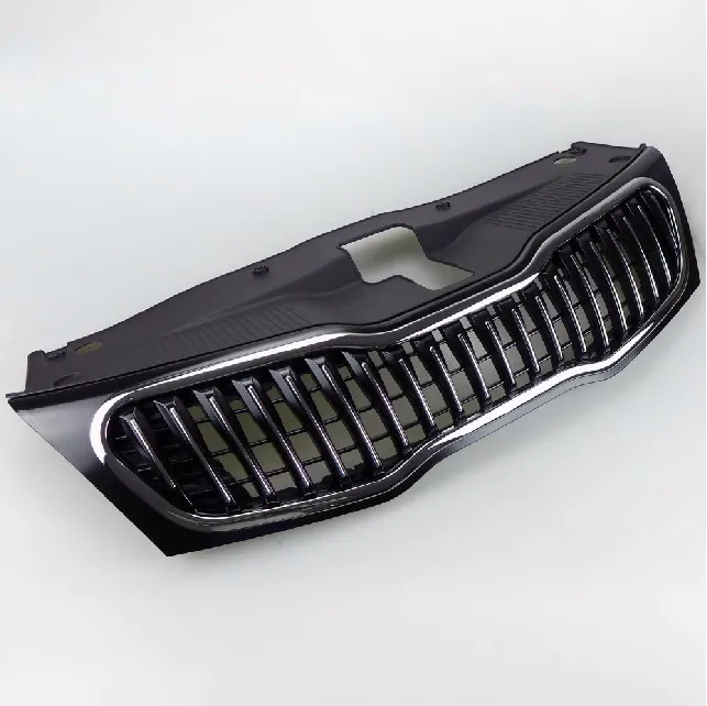 Оригинальная АБС хромированная Передняя решетка Вокруг отделки гоночных грилей отделка Подходит для 2011-2012 kia K2 модель 1