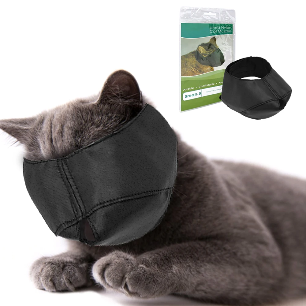 

Nylon Cat Muzzle Bath Protection Travl Grooming Tool Light Convenient Bathing Muzzles For Cats Kitten Black 3 Size S M L