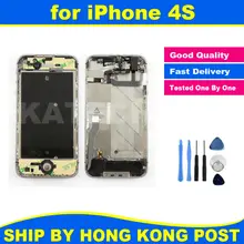 Chassis New Full Parts for iPhone 4S Middle Frame Bezel Midframe Housing Assembly Replacement Parts Repair