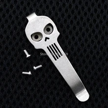 Высокое качество дизайн кости лица TC4 титановый карманный нож клип Kydex назад зажимы для складной нож 67x13 мм