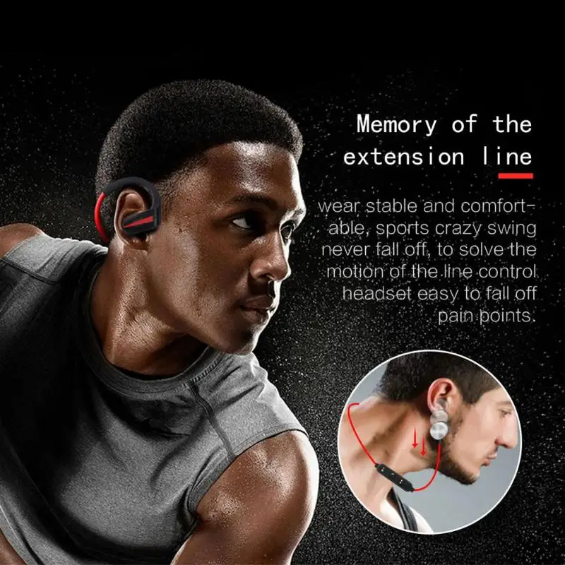 Спортивные Bluetooth Беспроводной наушники Neckbands MP3 плеер IPX7 Водонепроницаемый Кроссовки Спортивная стерео наушники гарнитура с микрофоном
