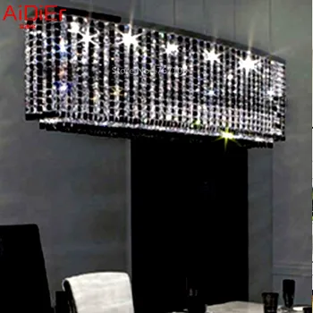 

New Energy-saving LED circular minimalist living room chandelier crystal lamp bedroom den creative lighting engineering lamp