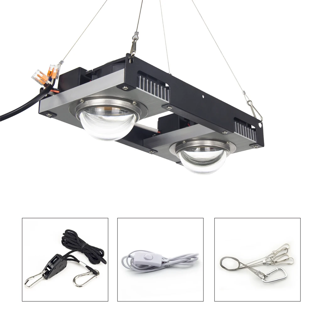 Comprar CREE CXB3590 COB LED Luz de crecimiento espectro completo 100W 200W Citizen LED lámpara de cultivo para tienda de interior invernadero Flor de planta hidropónica