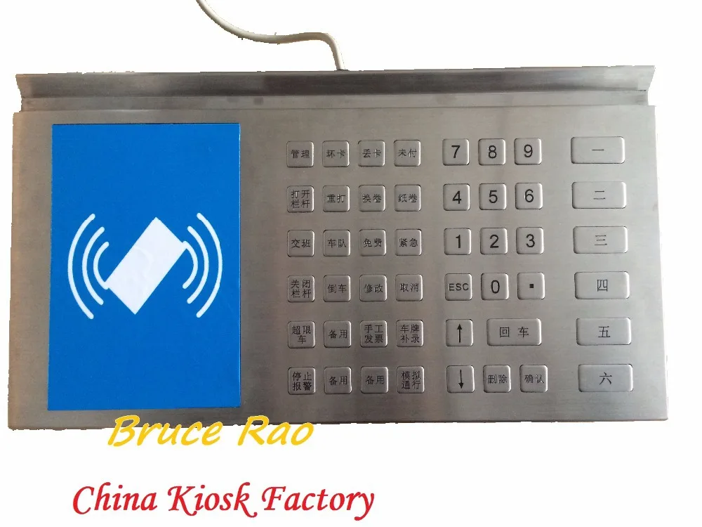 Custom 47 keys multi function metal keypad/keyboard