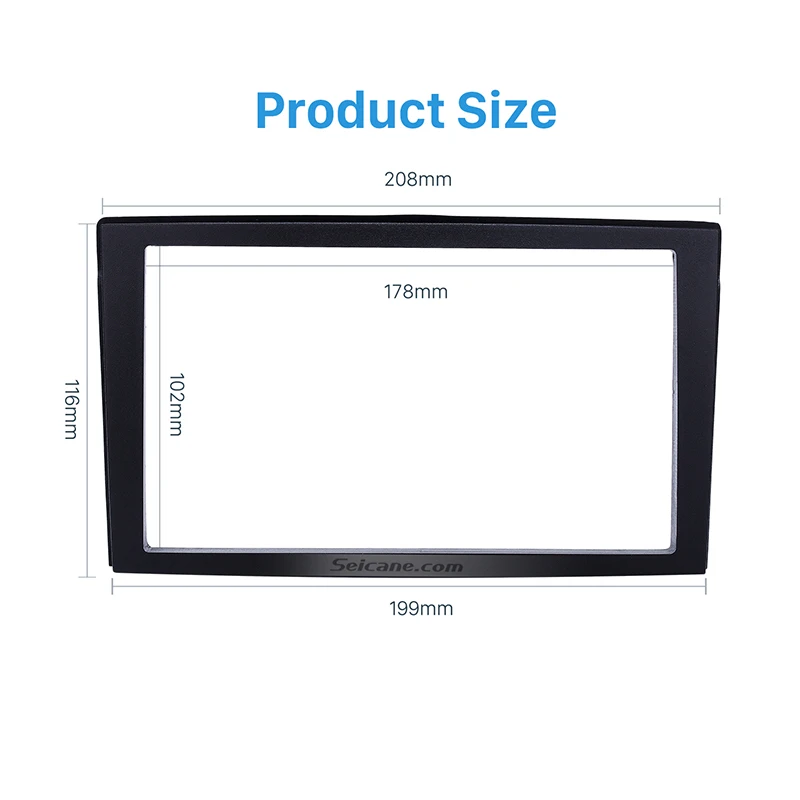 Seicane 2DIN Car Radio Fascia for 1999-2004 Mazda Premacy Dash Player Auto Mount Installation Surround Trim Panel Face Plate Kit Seicane 2DIN Car Radio Fascia for 1999-2004 Mazda Premacy Dash Player Auto Mount Installation Surround Trim Panel Face Plate Kit