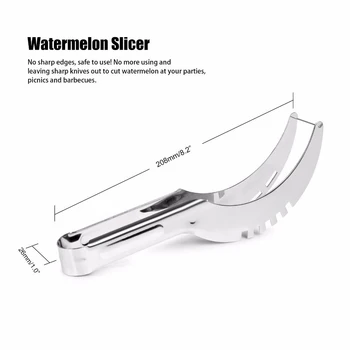 

Watermelon Melon Slicer Server Knife Cutter Corer Scoop Stainless Steel Tool new vegetable cutter Kitchen tool