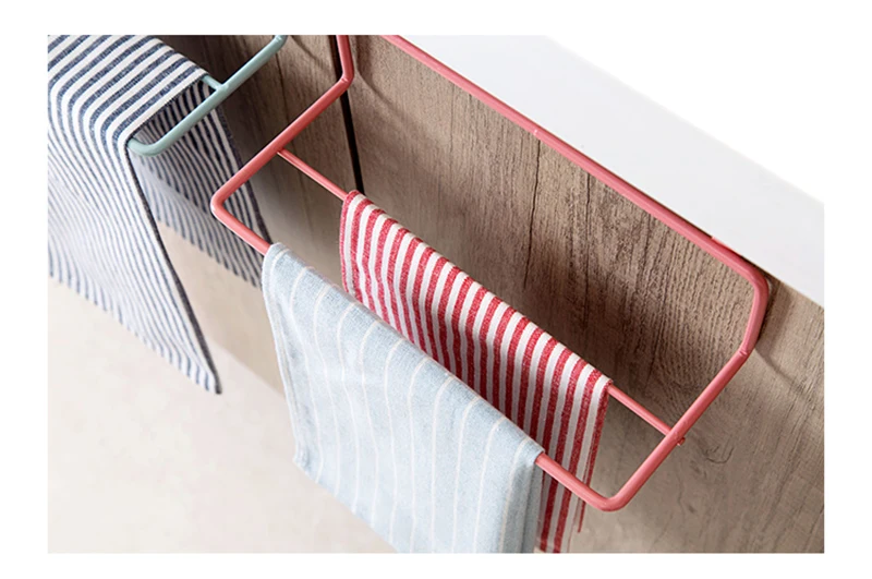 LIYIMENG Towel Rack Hanging Holder Organizer Bathroom Kitchen Door Behind Cupboard HangerB3