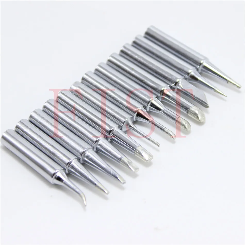 12pcs/lot Lead free Solder Iron Tip 900M T For Hakko 936 Soldering Rework Stationin Electric