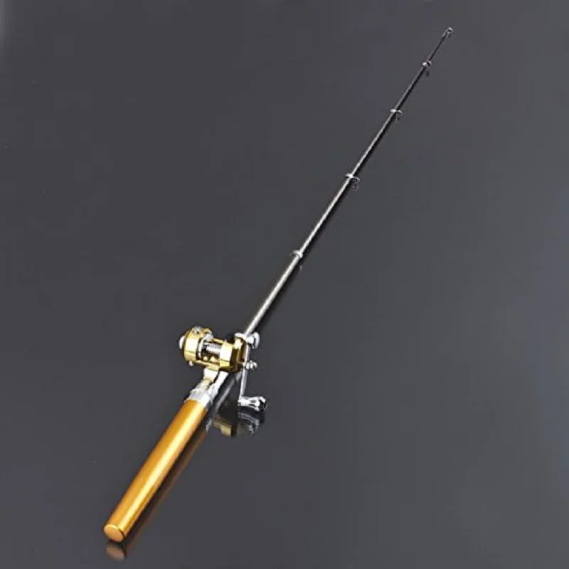 

Mini Red Pocket Portable Aluminum Alloy Pen Fishing Rod