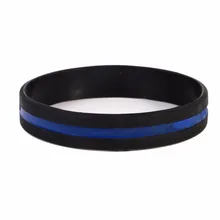 2 шт силиконовый браслет для взрослых с полицейскими тонкая линия для материи жизни патруль синие браслеты