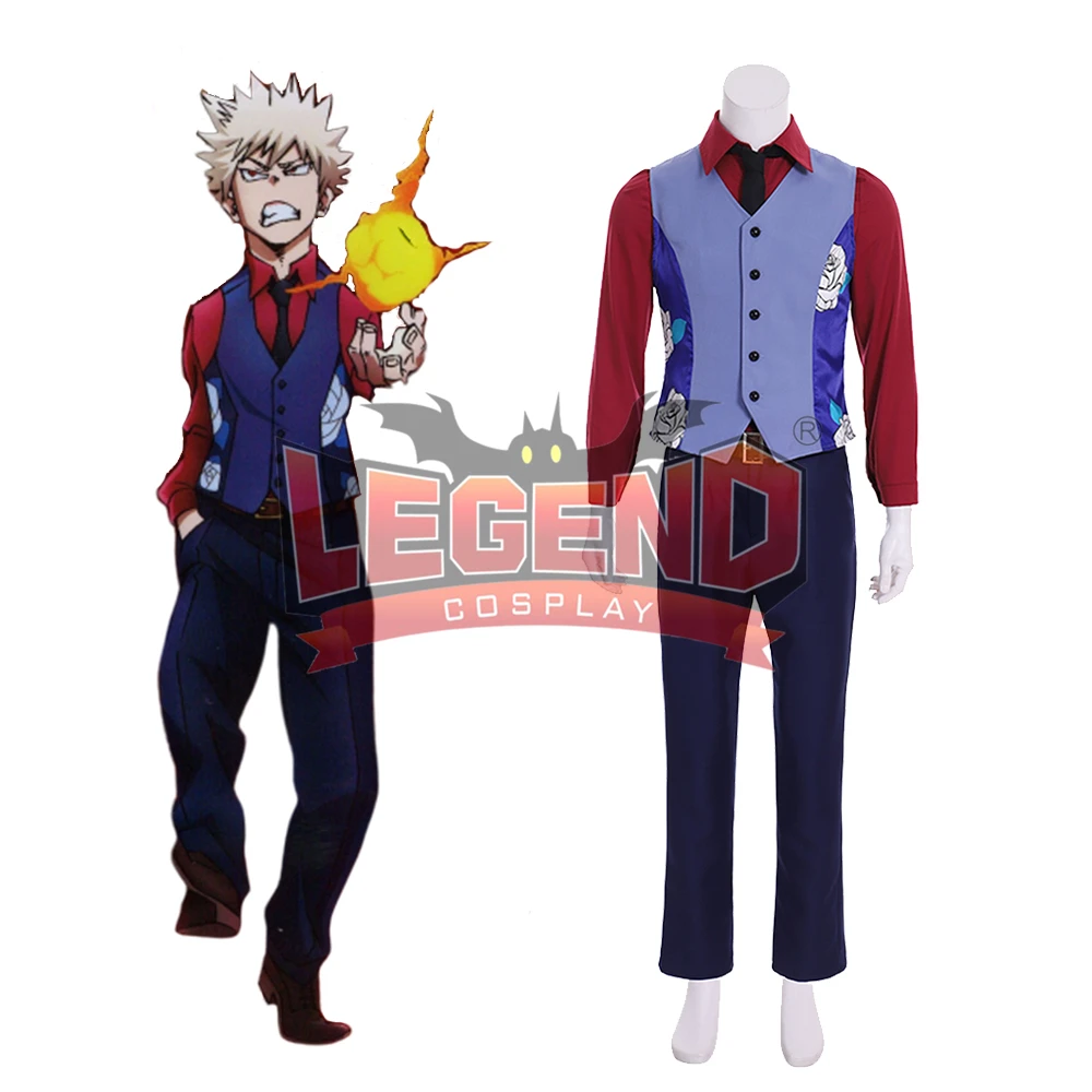 Косплей legend My Hero Academy: два героя катсуки бакуго косплей костюм костюмы одежда, костюм на Хеллоуин на заказ