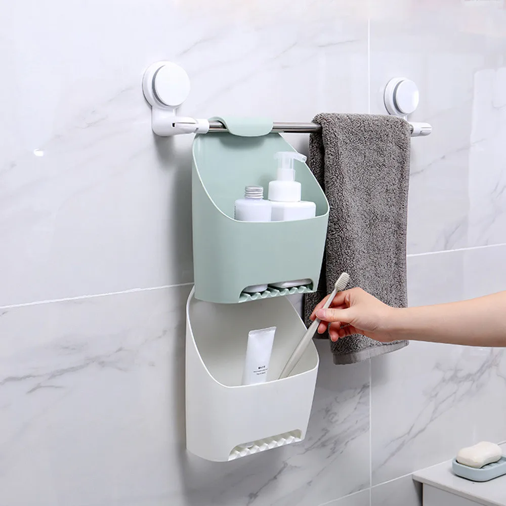 

Household Storage Basket Containers Storage Mechanism Strong Sucker Creative kitchen accessories creative kitchen tool storage