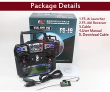 Newest Flysky FS-i6 FS I6 2.4G 6ch RC Transmitter Controller w/ FS-iA6 Receiver For RC Helicopter Plane Quadcopter Glider