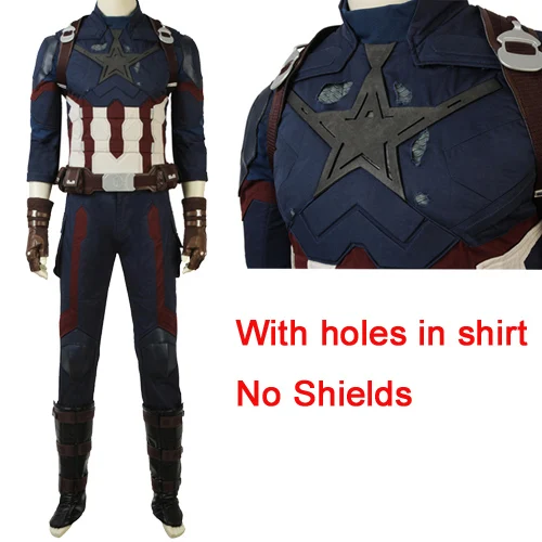 Костюм «Мстители 3»; костюм «Капитан Америка»; костюмы на Хэллоуин; костюм для косплея Стива Роджерса; костюм «Капитан Америка»; костюм «мстители»; костюм «Война бесконечности» - Цвет: without shield 1