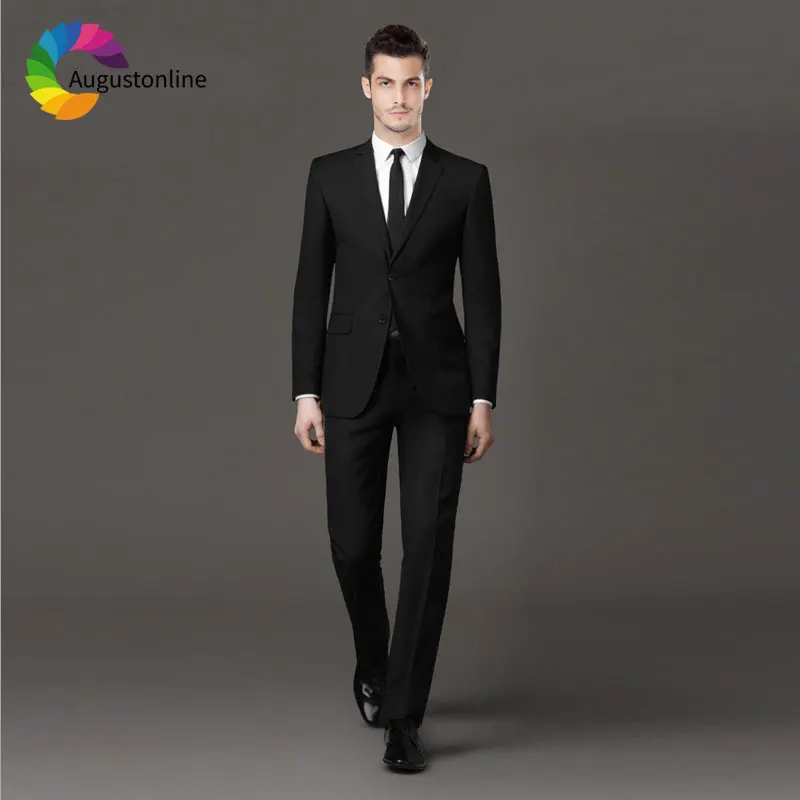 

Formal Business Black Men Suits Wedding Man Suit with Pants Custom Made Groom Tuxedos Slim Fit Best Man Blazers Jacket 2Piece