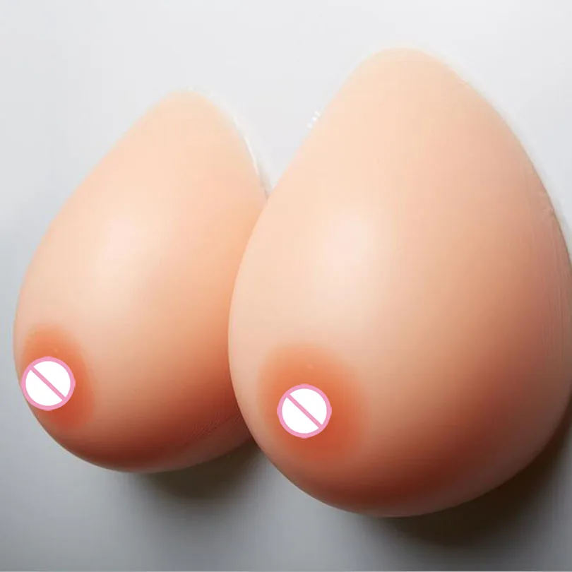 300g Creative water drop design Super soft Silica gel Breast Form Supports Artificial Fake False Breast Real touch feeling MR077