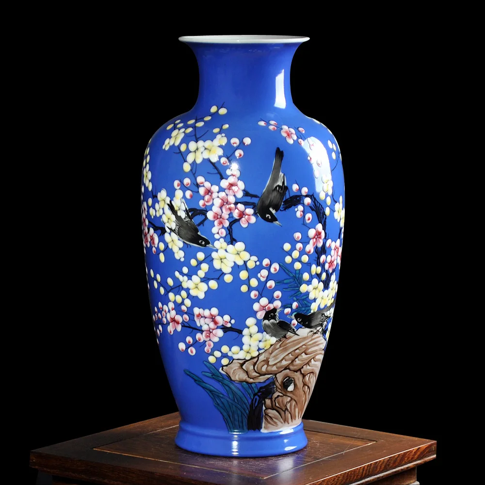 Online Get Cheap Designer Vases Aliexpresscom Alibaba Group - Modern Jingdezhen Ceramics Enamel Porcelain Vase Handpainted Magpie Onplum Tree Design Vase Flower online get cheap designer vases aliexpresscom alibaba group - modern jingdezhen ceramics enamel porcelain vase handpainted magpie onplum tree design vase flower