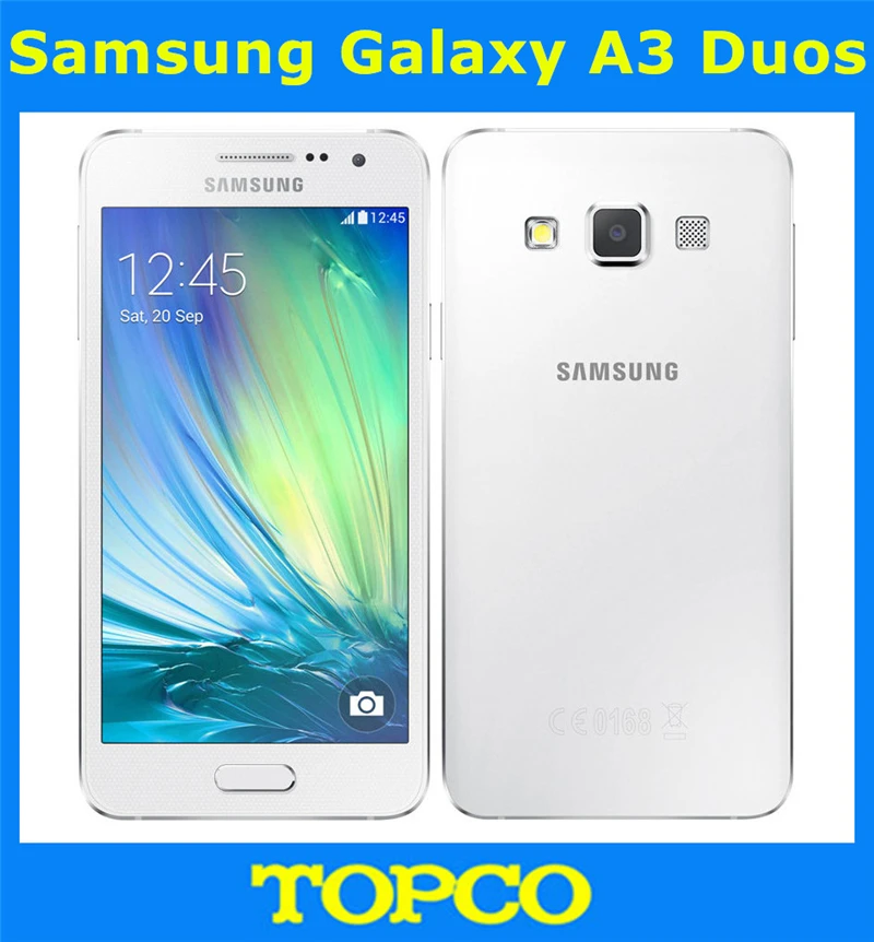 Samsung Galaxy A3 Duos Оригинальный разблокированный мобильный телефон 4G GSM Android A3000 две