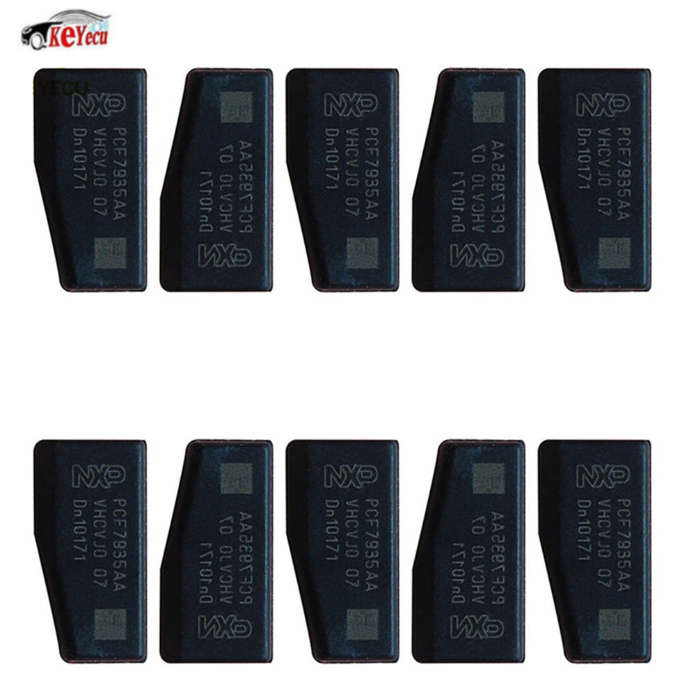 

KEYECU 10 Pcs/lot Blank PCF7935AA Transponder Chip ID44 Crypto Chip for BMW / Dodge Sprinter / Mercedes ML / Volvo Car Keys