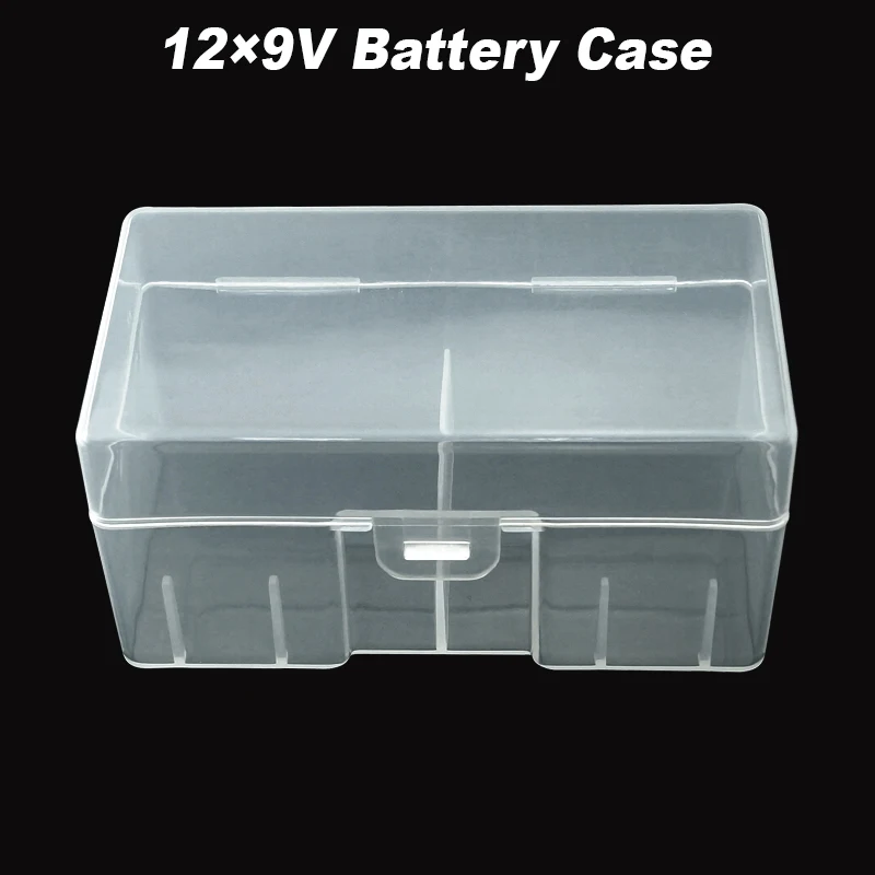 

10PC Clear Tough 9v Battery Storage Case 9V Battery Hard Rack Case Storage Box Holder 9v battery box