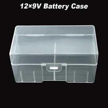 

10PC Clear Tough 9v Battery Storage Case 9V Battery Hard Rack Case Storage Box Holder 9v battery box