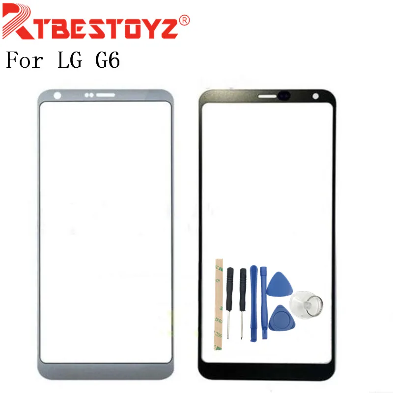 

RTBESTOYZ Outer Glass Lens For LG G6 H870DS H870 H871 H872 H873 LS993 Replacement + Tools
